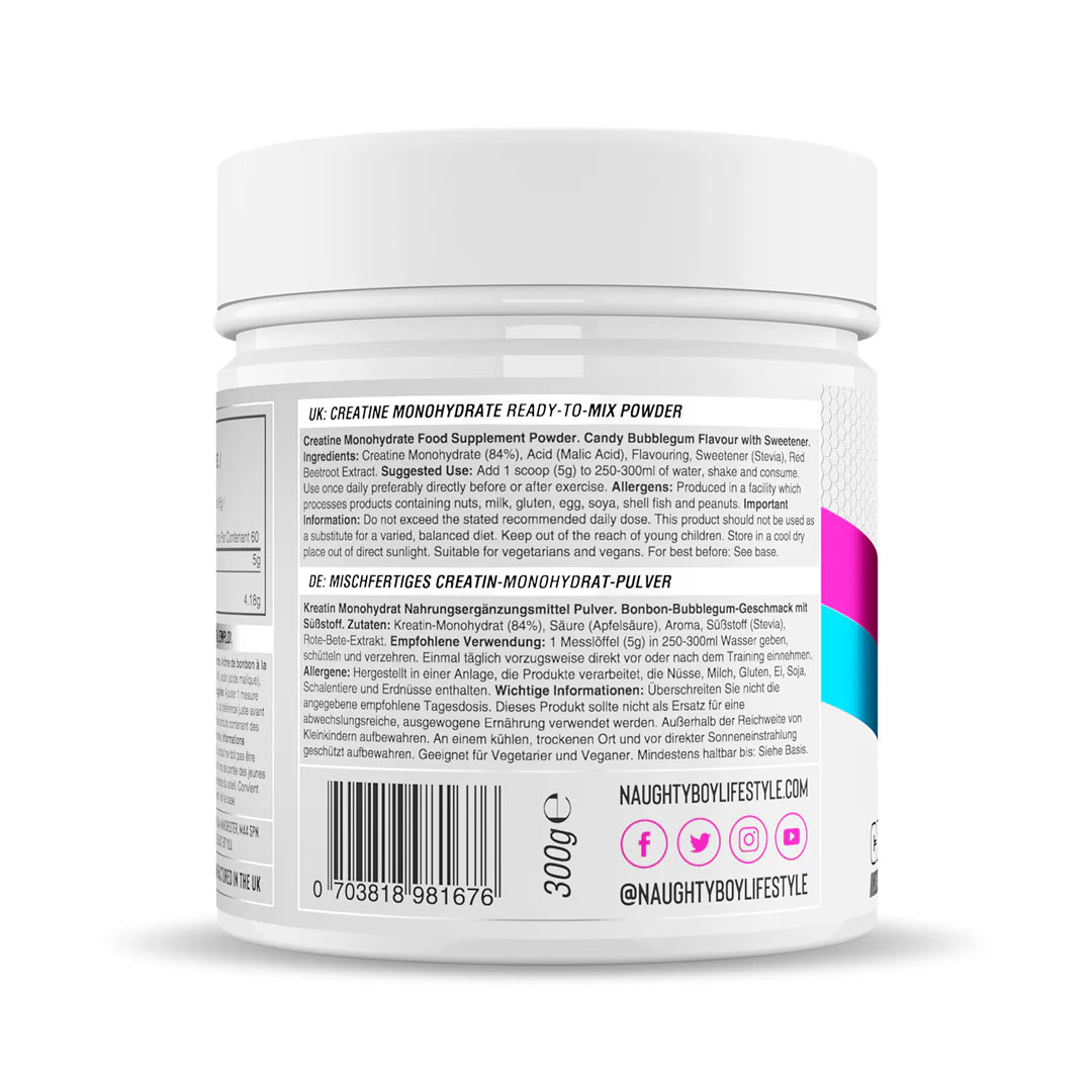 Naughty Boy Flavoured Creatine