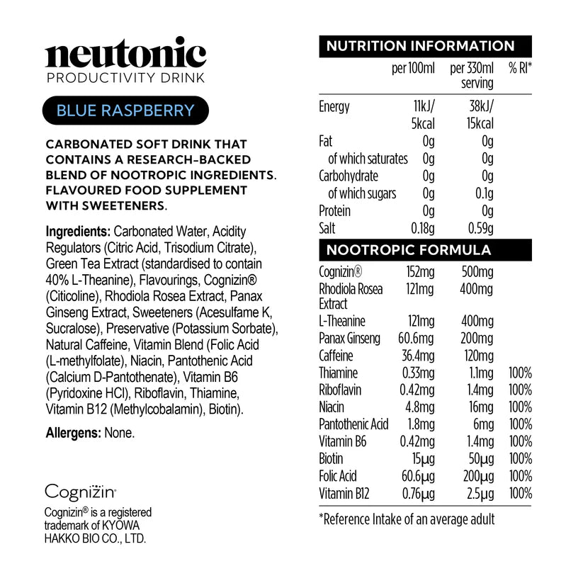 Neutonic Productivity Drink (12 Pack)