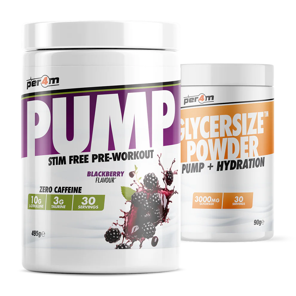 Per4m Pump - Stim Free Pre-Workout with Glycersize