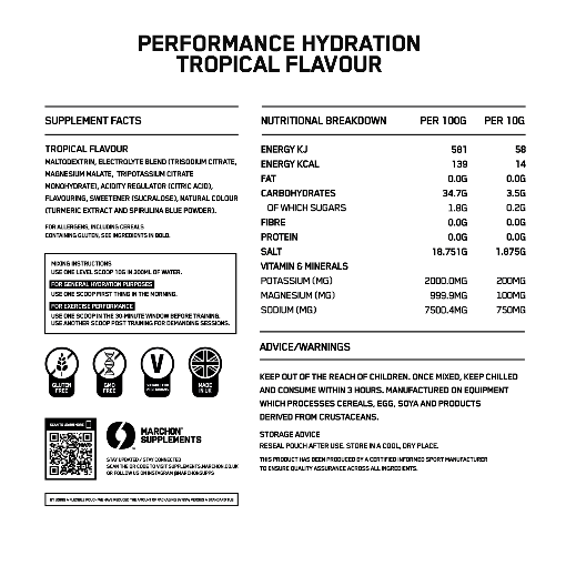 Marchon Performance Hydration Sachets