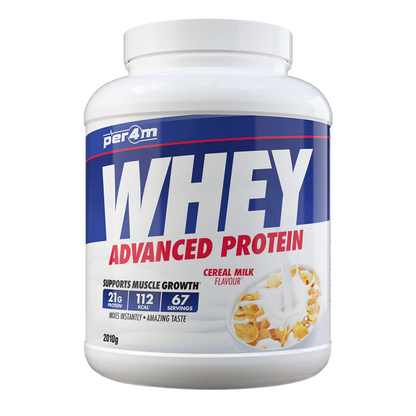 Assured Supplements Belfast Northern Ireland Irish NI Whey protein powder container with cereal milk flavor on a white background 