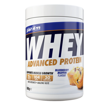 Whey protein powder container with blueberry muffin flavor on a white background Assured Supplements Belfast Northern Ireland Irish ni supplements shape shifter myprotein esn elite supps discount shapeshifter