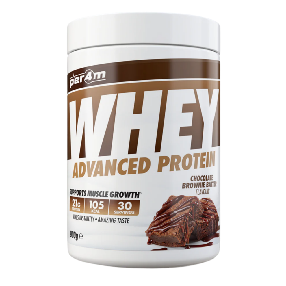 Whey protein powder container with chocolate brownie batter flavor on a white background Assured Supplements Belfast Northern Ireland Irish ni supplements shape shifter myprotein esn elite supps discount shapeshifter