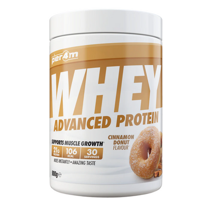 Whey protein powder container with cinnamon donut flavor on a white background Assured Supplements Belfast Northern Ireland Irish ni supplements shape shifter myprotein esn elite supps discount shapeshifter