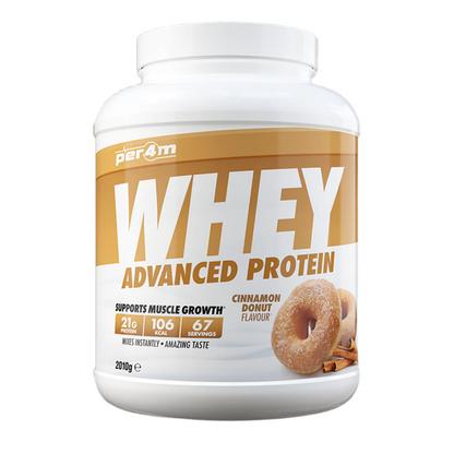 Whey protein powder container with cinnamon donut flavor on a white background Assured Supplements Belfast Northern Ireland Irish ni supplements shape shifter myprotein esn elite supps discount shapeshifter
