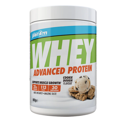 Whey protein powder container with cookie dough flavor on a white background Assured Supplements Belfast Northern Ireland Irish ni supplements shape shifter myprotein esn elite supps discount shapeshifter