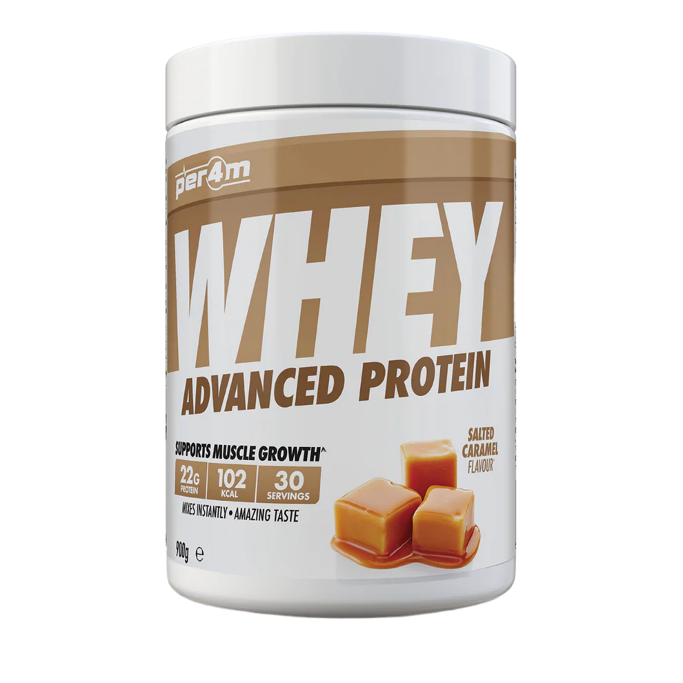 Whey protein powder container with caramel flavor on a white background Assured Supplements Belfast Northern Ireland Irish ni supplements shape shifter myprotein esn elite supps discount shapeshifter
