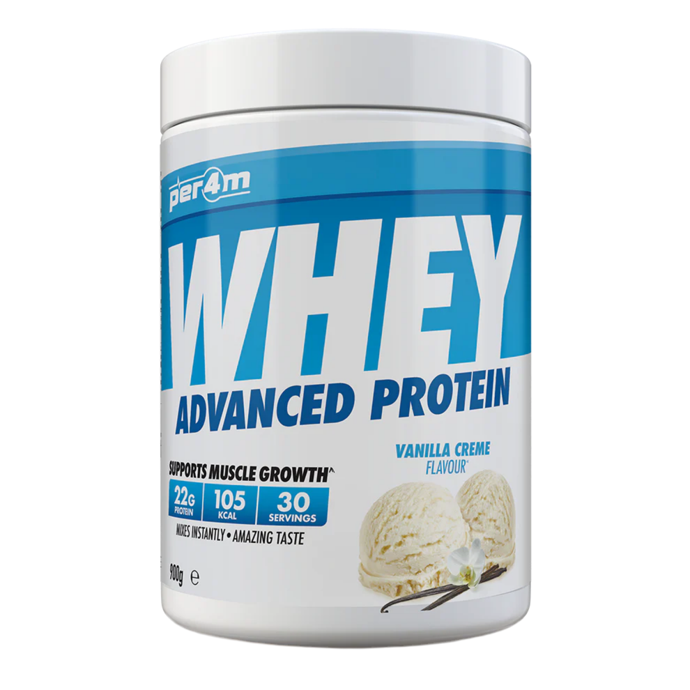 Whey protein powder container with vanilla crème flavor on a white background Assured Supplements Belfast Northern Ireland Irish ni supplements shape shifter myprotein esn elite supps discount shapeshifter