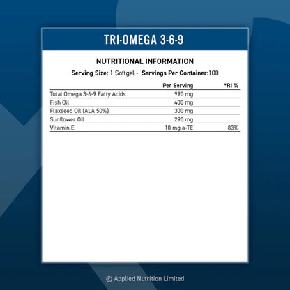 Applied Nutrition Tri-Omega 3-6-9