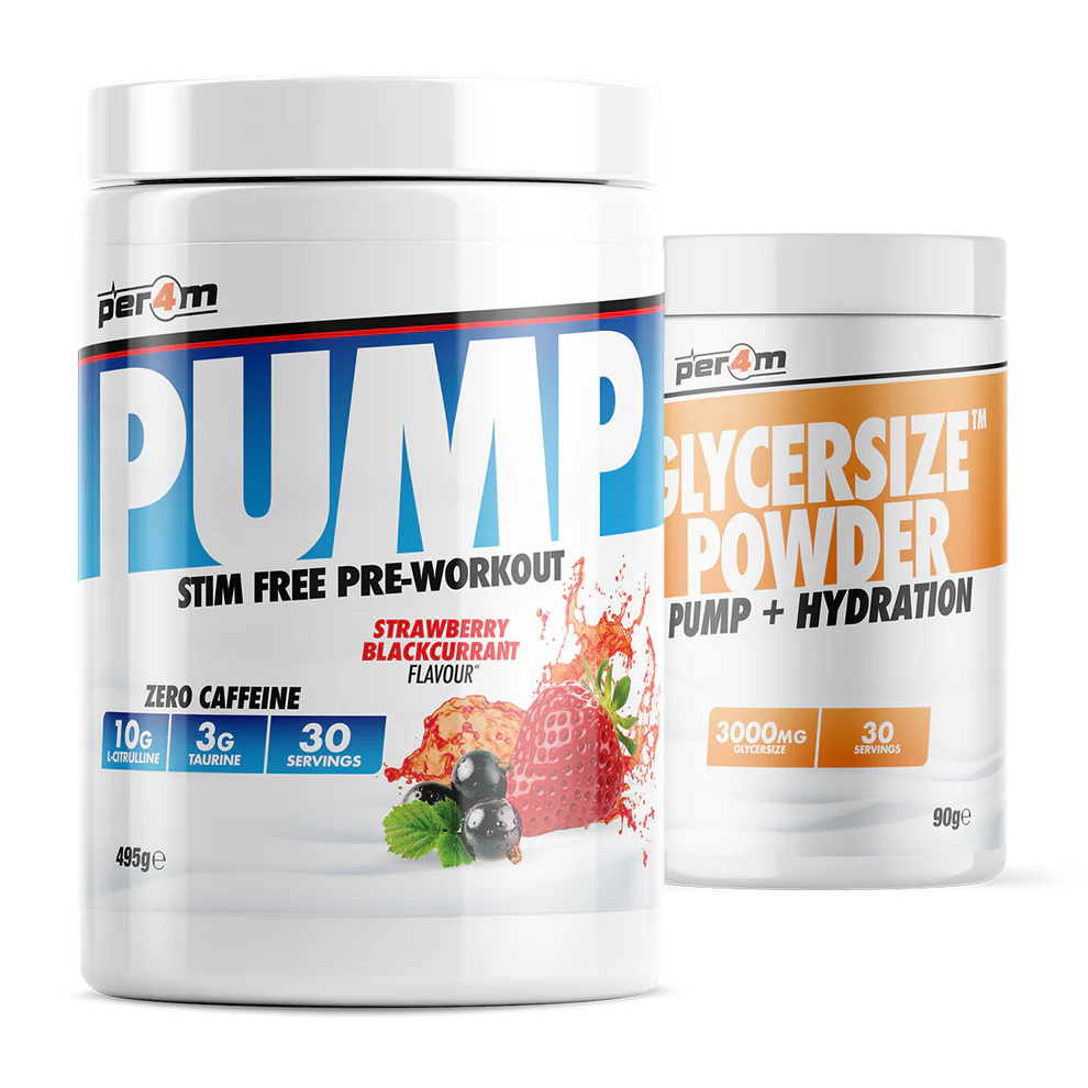 Per4m Pump - Stim Free Pre-Workout with Glycersize