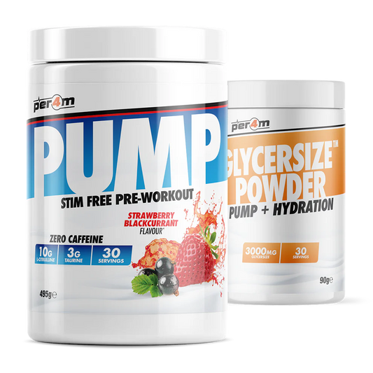 Per4m Pump - Stim Free Pre-Workout with Glycersize