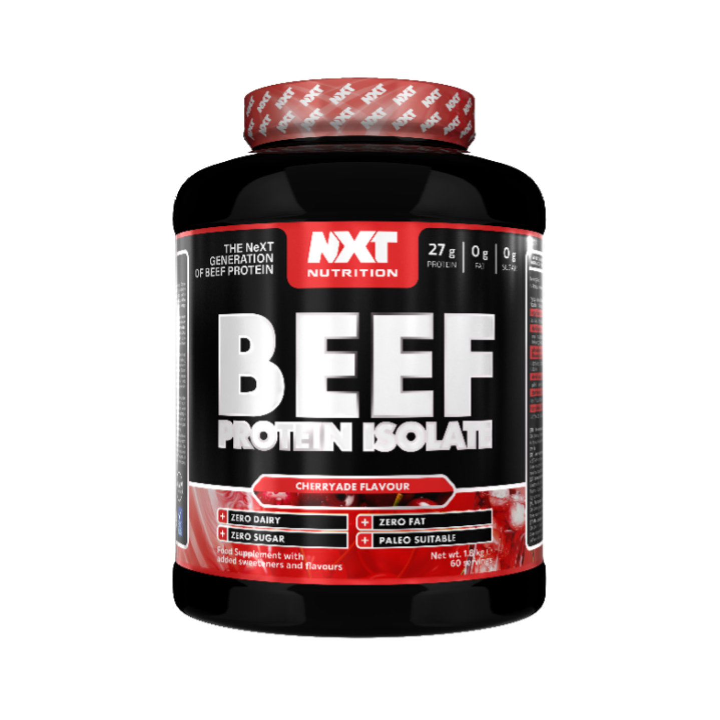 NXT Nutrition BEEF Protein Isolate 1.8kg Cherryade flavour