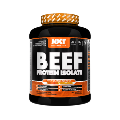 NXT Nutrition BEEF Protein Isolate 1.8kg Juicy Orange flavour