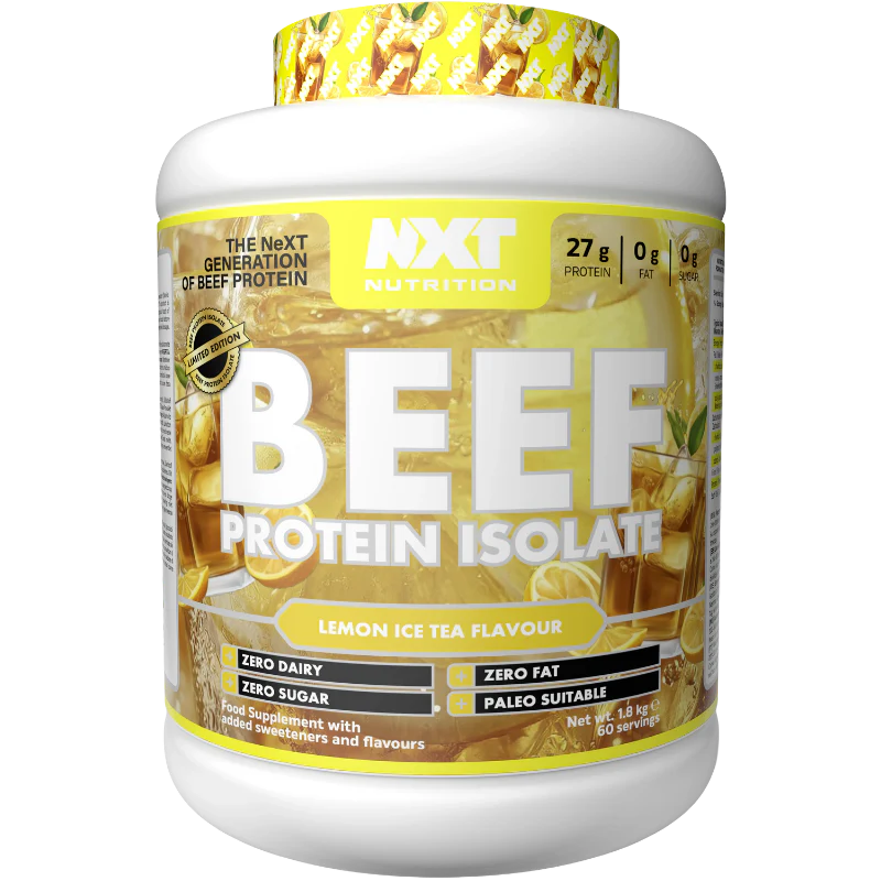 NXT Nutrition BEEF Protein Isolate 1.8kg Lemon Ice Tea flavour