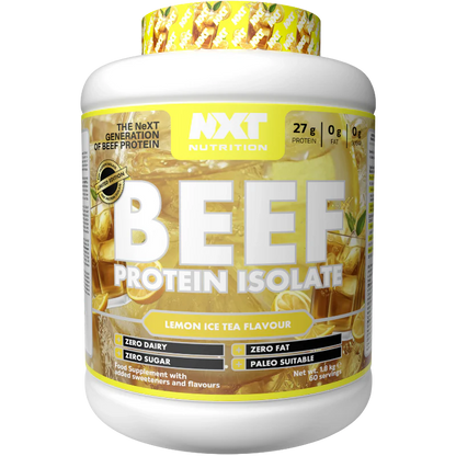 NXT Nutrition BEEF Protein Isolate 1.8kg Lemon Ice Tea flavour