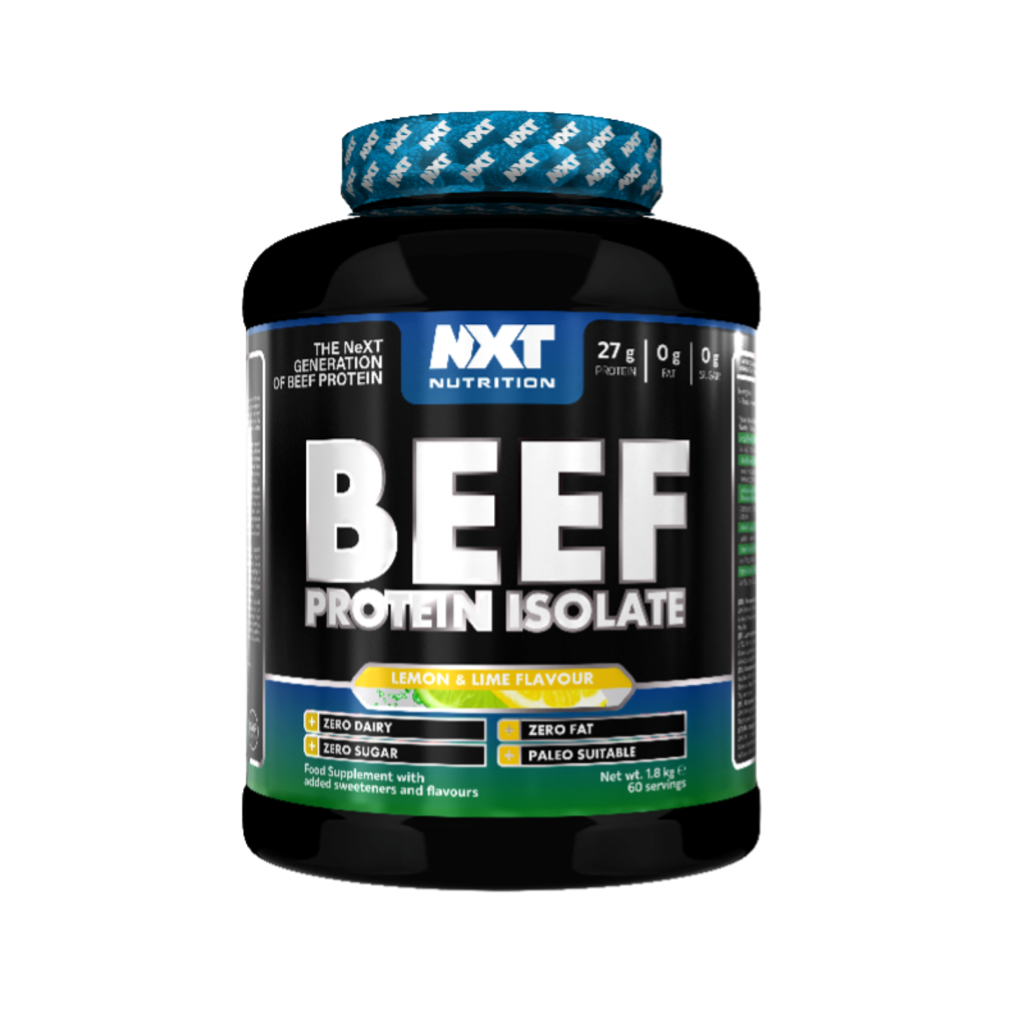 NXT Nutrition BEEF Protein Isolate 1.8kg Lemon & Lime flavour