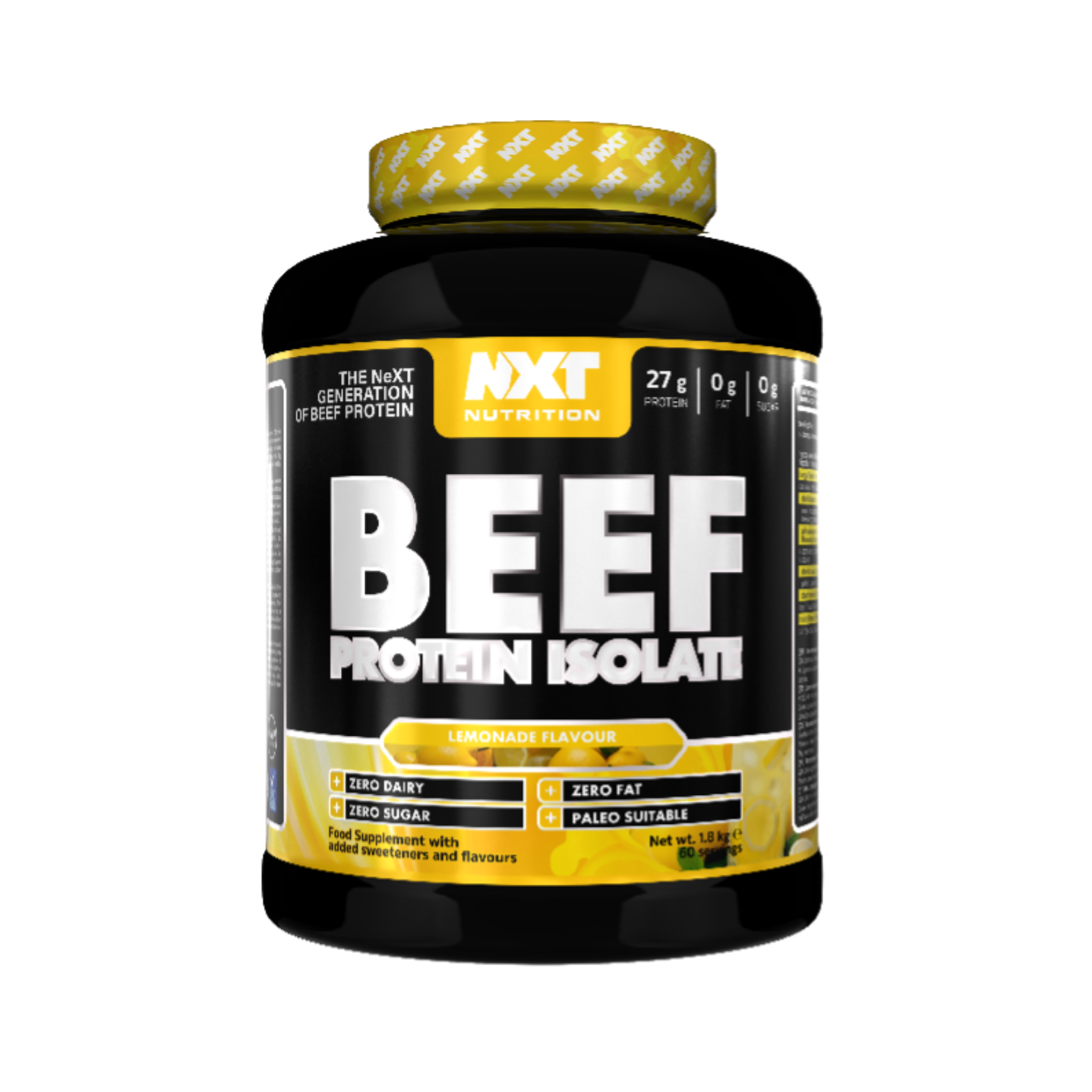 NXT Nutrition BEEF Protein Isolate 1.8kg Lemonade flavour