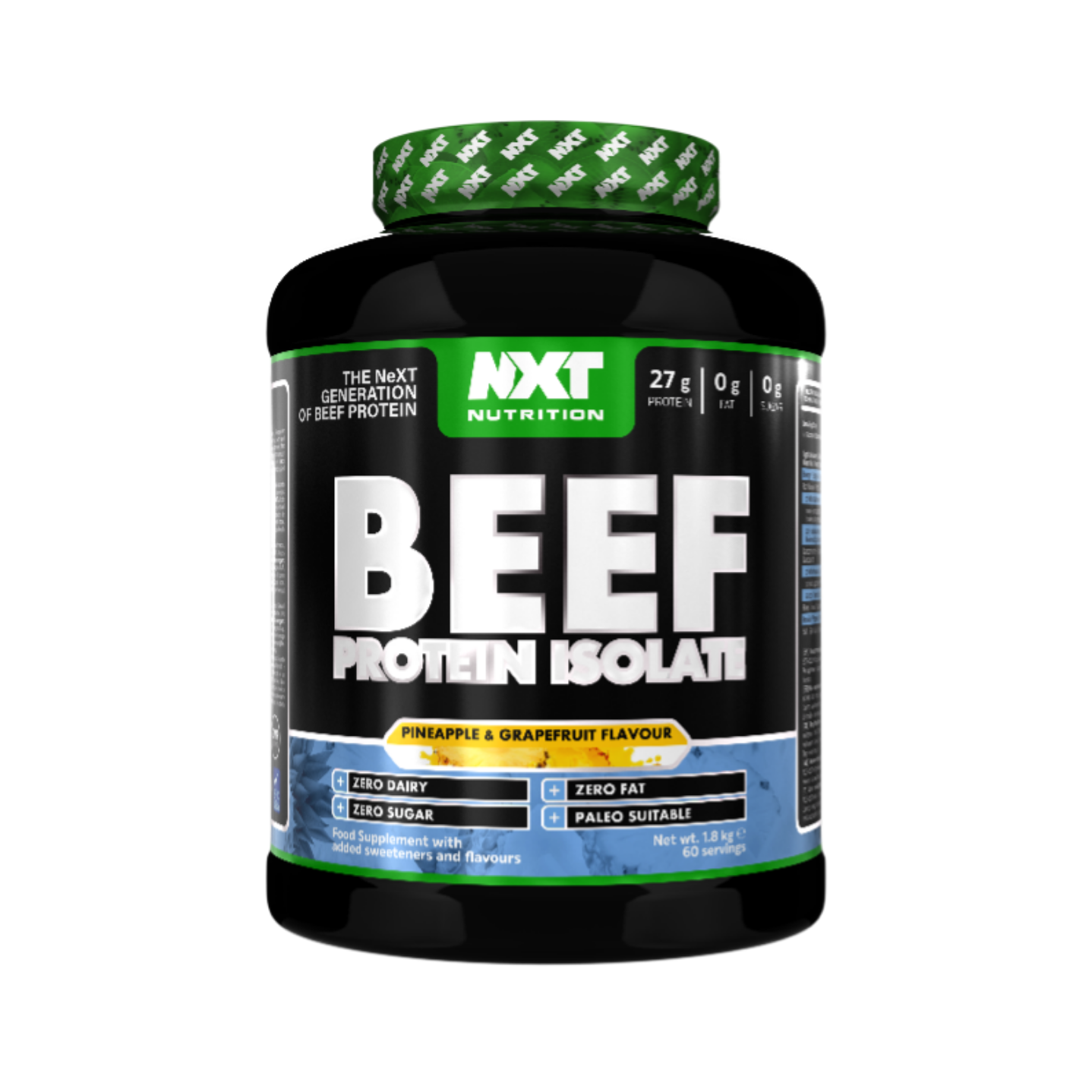 NXT Nutrition BEEF Protein Isolate 1.8kg Pineapple & Grapefruit flavour