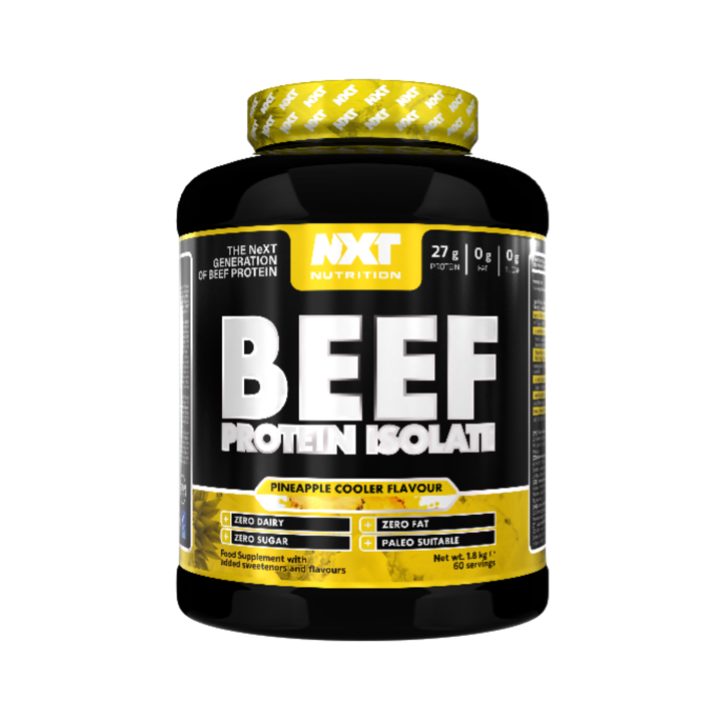 NXT Nutrition BEEF Protein Isolate 1.8kg Pineapple flavour