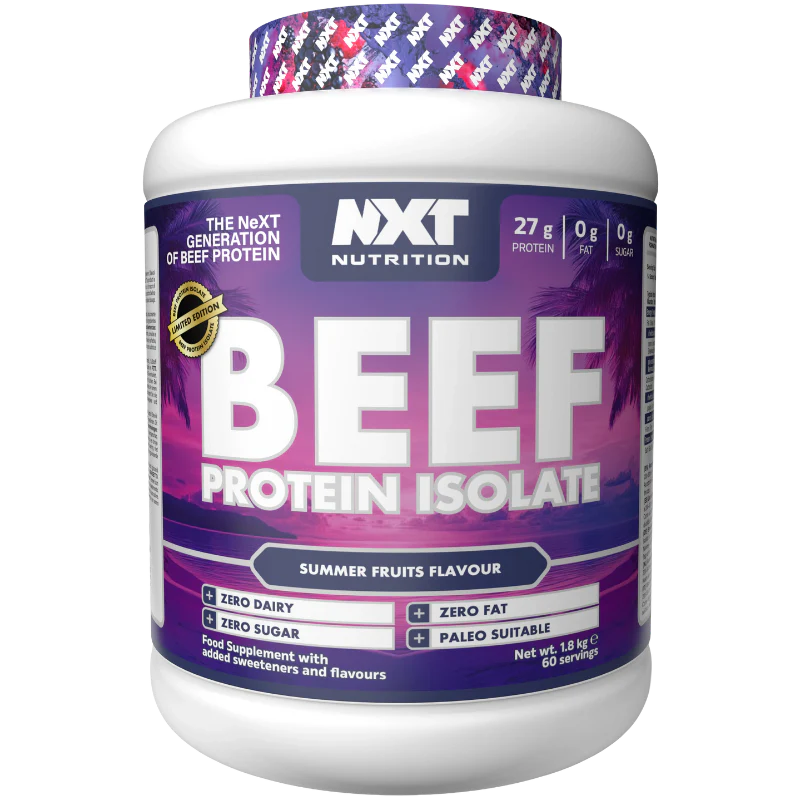NXT Nutrition BEEF Protein Isolate 1.8kg Summer Fruits flavour