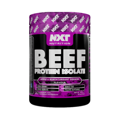 NXT Nutrition BEEF Protein Isolate 540g Apple & Blackcurrant flavour