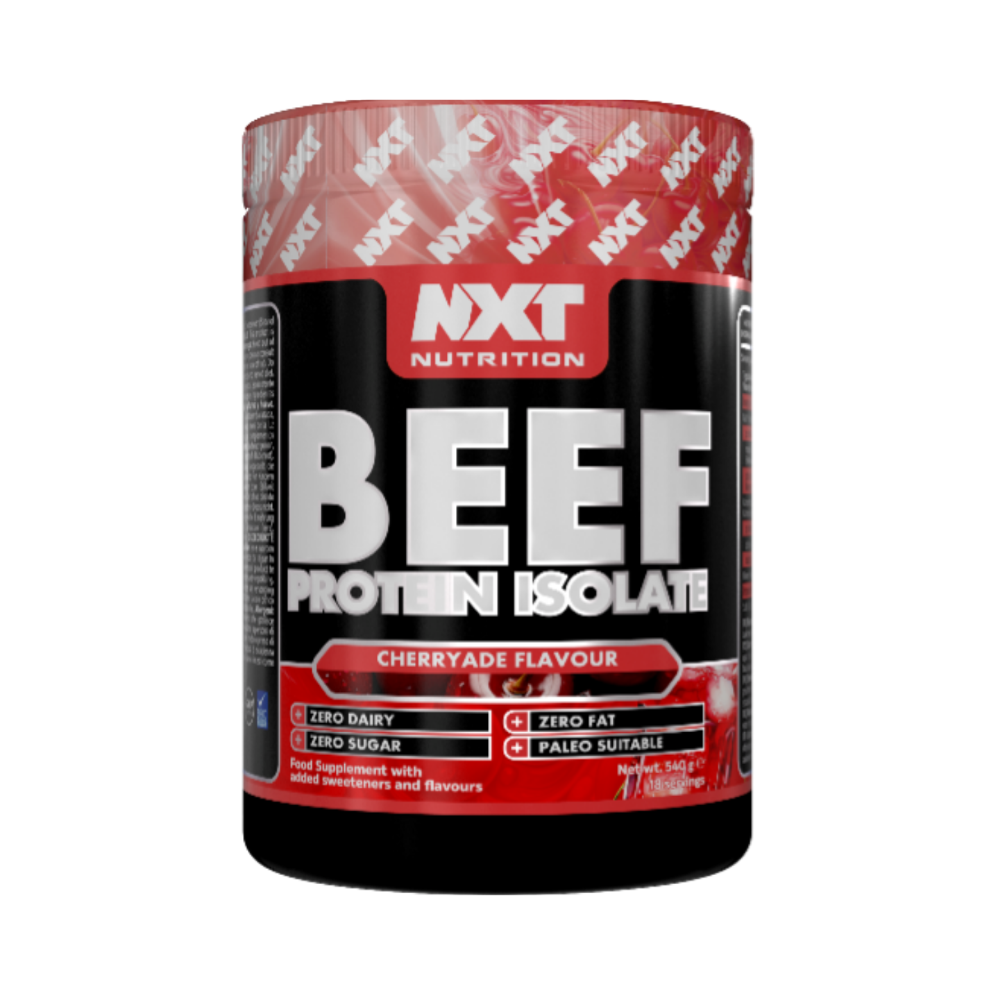 NXT Nutrition BEEF Protein Isolate 540g Cherryade flavour