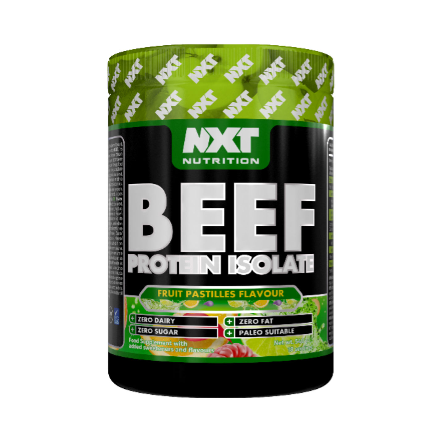 NXT Nutrition BEEF Protein Isolate 540g Fruit Pastilles flavour