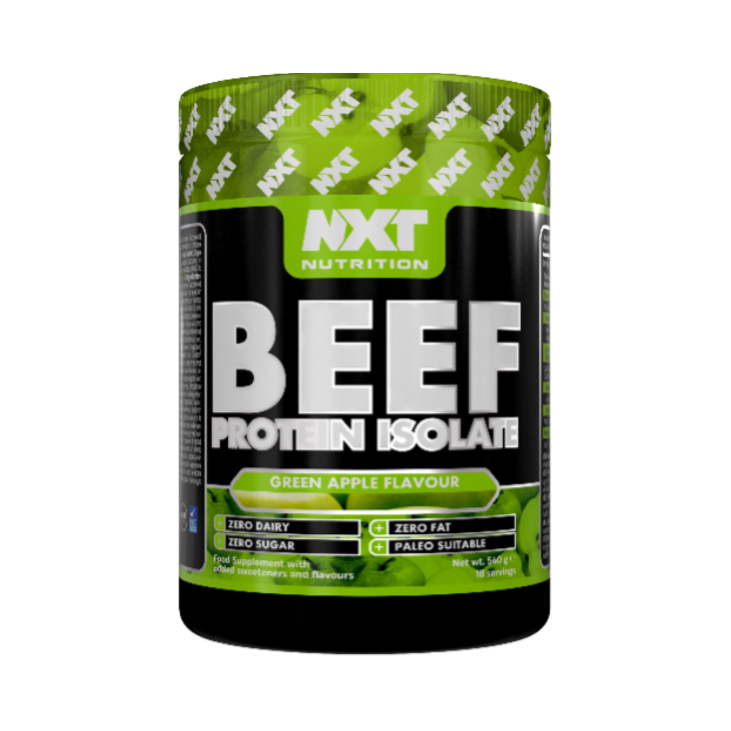 NXT Nutrition BEEF Protein Isolate 540g Green Apple flavour