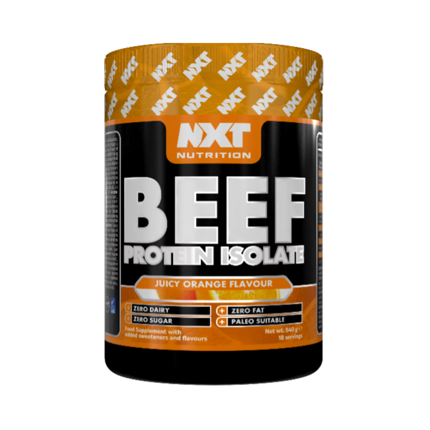 NXT Nutrition BEEF Protein Isolate 540g Juicy Orange flavour