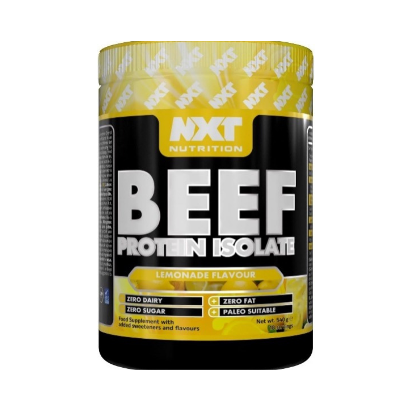 NXT Nutrition BEEF Protein Isolate 540g Lemonade flavour