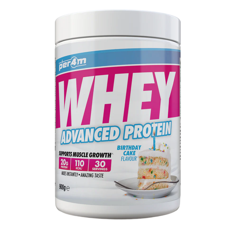 Per4m Whey Protein 900g Birthday Cake flavour