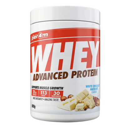 Per4m Whey Protein 900g White Chocolate Hazelnut flavour
