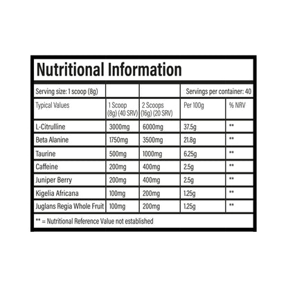 TBJP DNFM – High Stim Pre-Workout